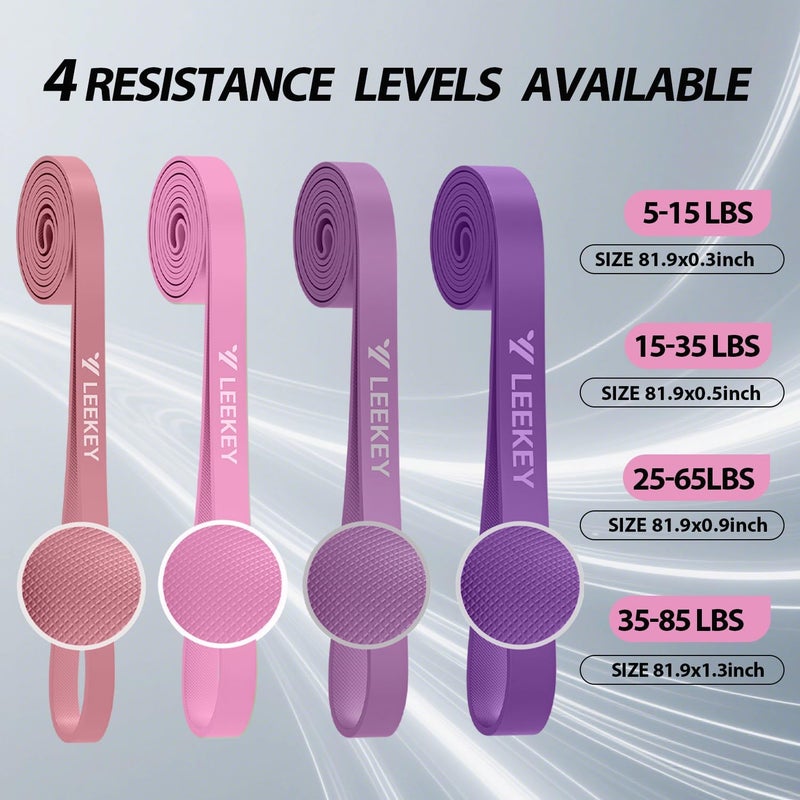 Leekey Resistance Bands, Exercise Bands,Pull Up Assist Bands - Bands for Working Out,Band for Men and Women Fitness Training, Physical Therapy,Home Workouts - Image 2